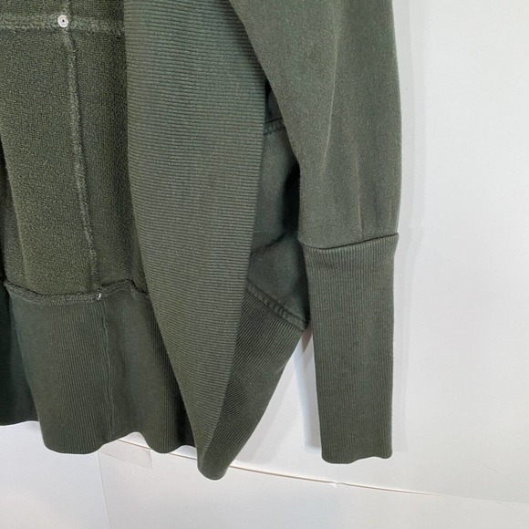 Wilfred Aritzia Sz XS Diderot Cocoon Sweater Oversize Open Front Olive Green - Picture 2 of 8